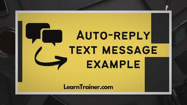 'Video thumbnail for Auto-Reply Text Message Example'