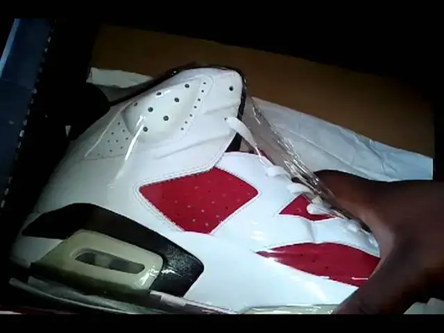 'Video thumbnail for Air jordan 6 carmine cdp wth cdp box'