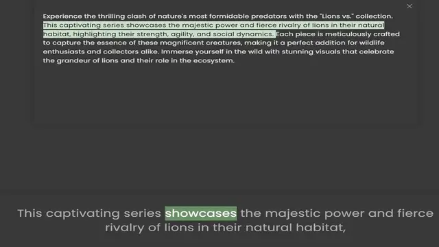 'Video thumbnail for Experience the thrilling clash of nature's most formidable predators with the Lions vs. collection. This captivating series showcases the majestic power and fierce rivalry of lions in their natural habitat, highlighting their strength, ag'