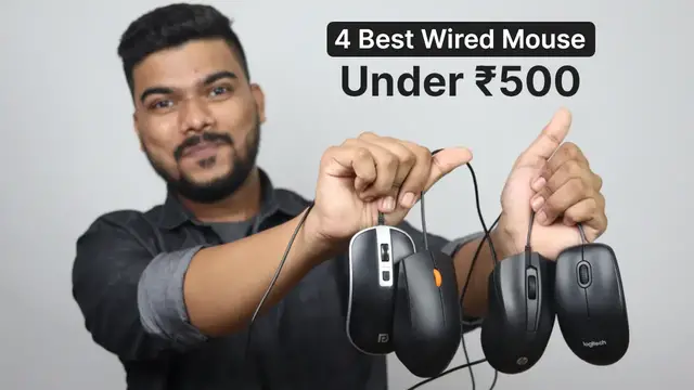 'Video thumbnail for 4 Best Wired Mouse Under ₹500'