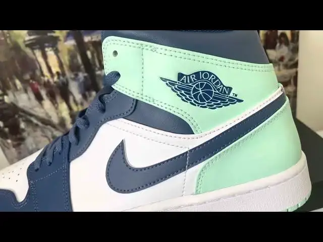 'Video thumbnail for The Air Jordan 1 Mid Mystic Navy Mint Foam Is Certainly A Must Have'