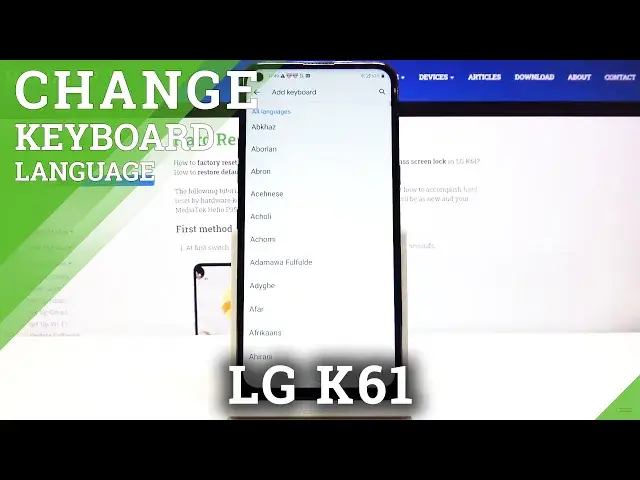 'Video thumbnail for How to Change Keyboard Language in LG K61 - Language Settings'