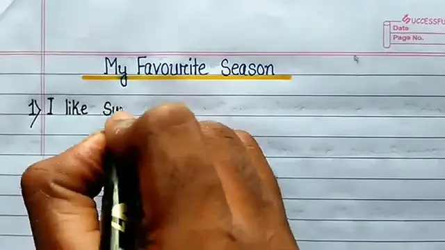 'Video thumbnail for 10 Lines on My Favourite Season in English⬆︎'