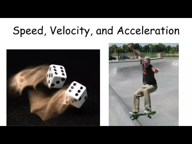 'Video thumbnail for Speed, Velocity and Acceleration'