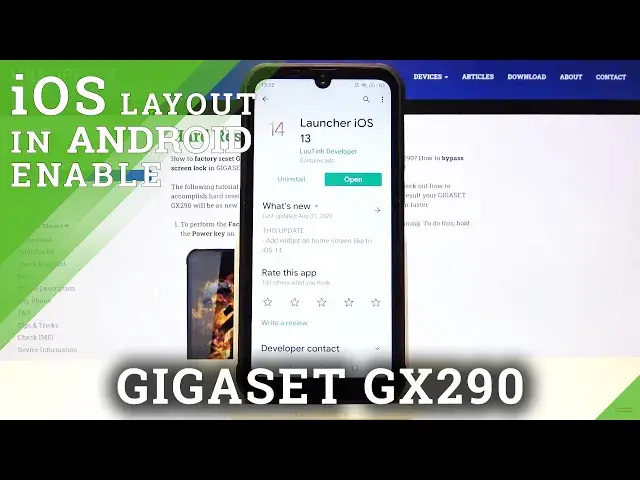 'Video thumbnail for How to Download and Install iOS Launcher in GIGASET GX290 – iOS Layout in Android'