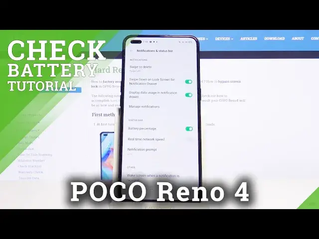 'Video thumbnail for How to Show Battery Percentage in OPPOO Reno4 – Battery Level'