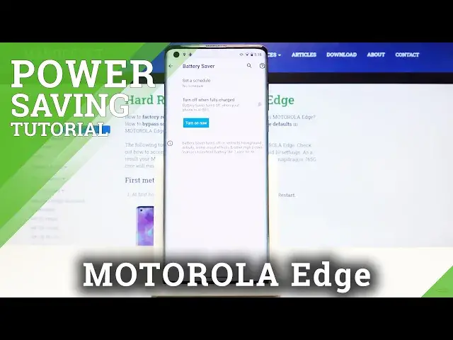 'Video thumbnail for How to Enable Power Saving Mode on Motorola Edge - Battery Saver'