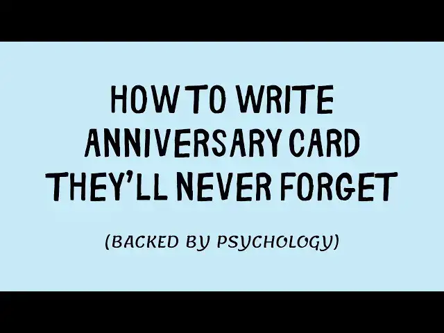 'Video thumbnail for What to Write in a Romantic Anniversary Card (7 Heartfelt Prompts)'
