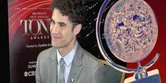 'Video thumbnail for Video: Darren Criss Hopes to Boost the Battery Life of MAYBE HAPPY ENDING'