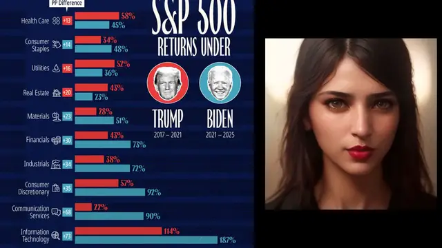 'Video thumbnail for The Best S&P 500 Sectors During Trump And Biden (2025)'