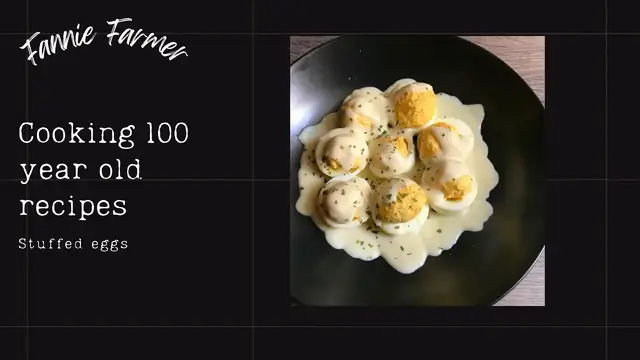 'Video thumbnail for Vintage recipe : Stuffed eggs'