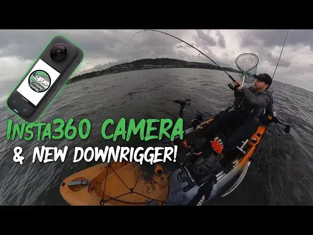 'Video thumbnail for Insta360 Camera on Fishing Kayak and testing NEW Downrigger #insta360 #kayakfishing'