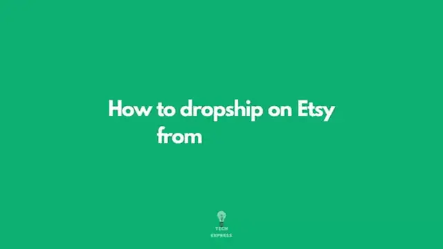 'Video thumbnail for How to Dropship on Etsy From Aliexpress Step by Step'