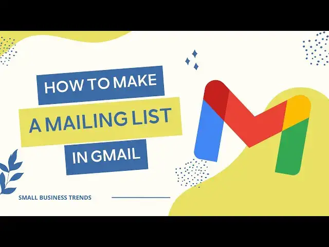 'Video thumbnail for How to Make a Mailing List in Gmail'