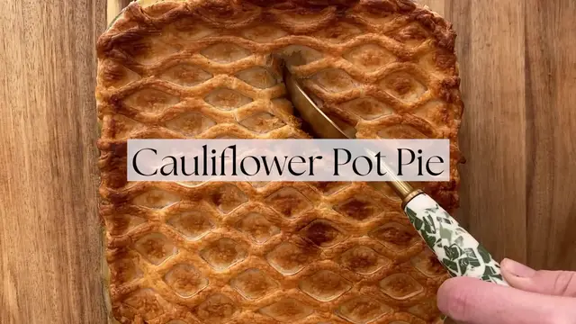 'Video thumbnail for Cauliflower Pot Pie'