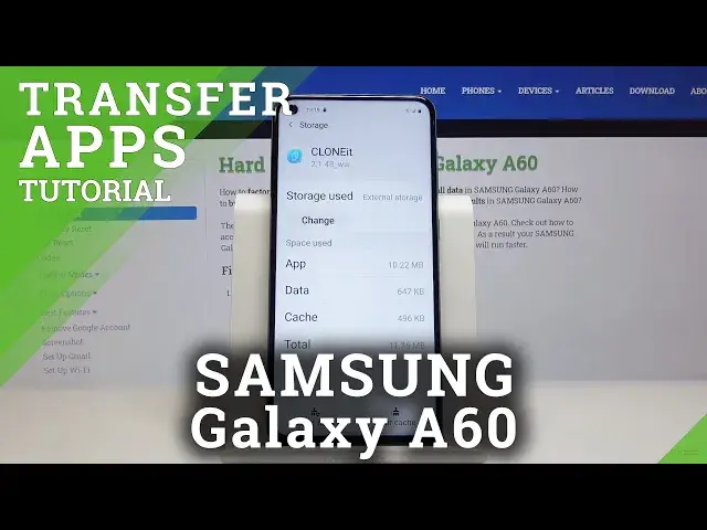 'Video thumbnail for How to Transfer Apps from Internal Storage to SD Card in SAMSUNG Galaxy A60 – Relocate Data'