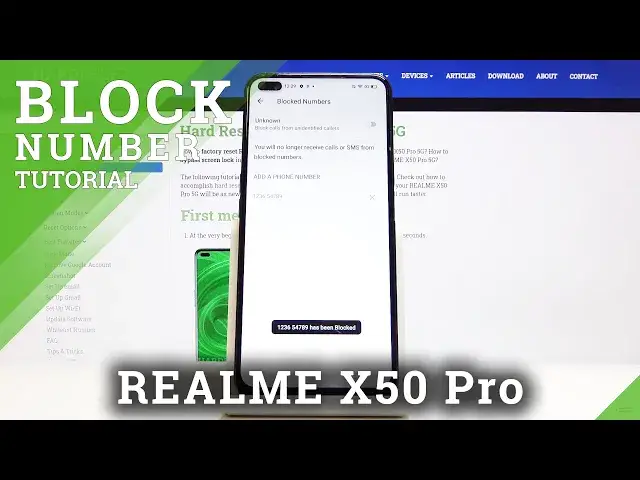 'Video thumbnail for How to Add Number to Blacklist in Realme X50 Pro- Block Numbers / Text'