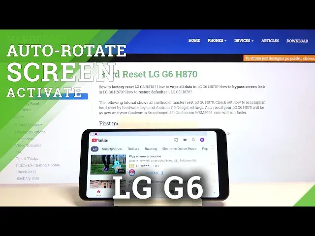'Video thumbnail for How to Activate Auto Rotate Screen in LG G6 - Automatic Screen Rotation'
