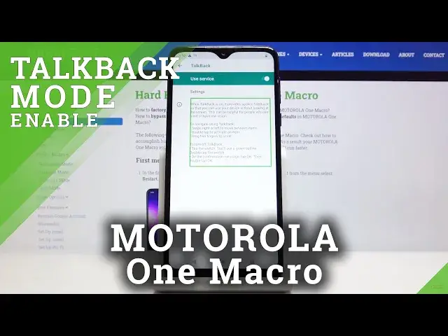 'Video thumbnail for How to Enable Talkback in MOTOROLA One Macro – Turn On / Off Screen Reader'