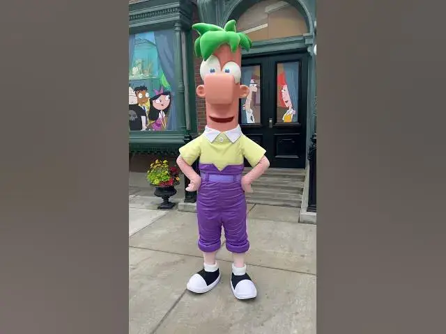 'Video thumbnail for Ferb from Phineas and Ferb 🛠️ #disney #disneyland #disneycaliforniaadventure #phineasandferb #shorts'