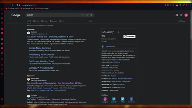 'Video thumbnail for How To Buy a Domain Name on GoDaddy 2024 (Step by Step)'
