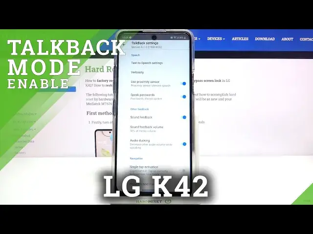 'Video thumbnail for How to Activate TalkBack Feature in LG K42 – Turn On/Off TalkBack'