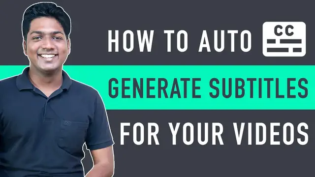 'Video thumbnail for How To Generate Subtitle for Any Video _ In just 3 steps'