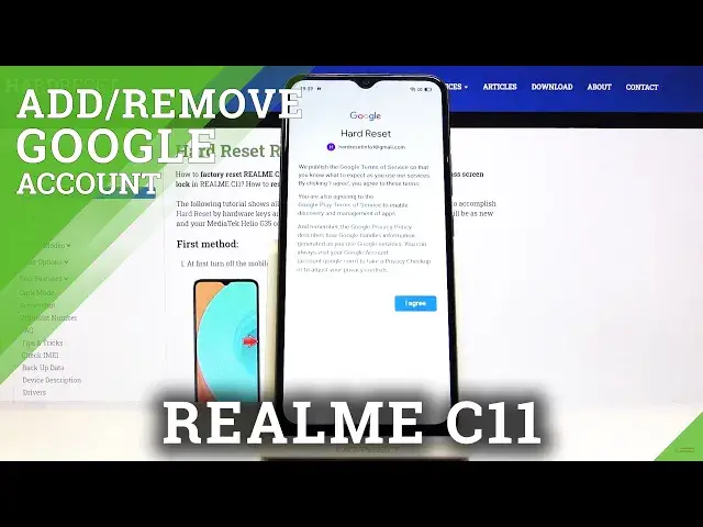 'Video thumbnail for How to Add or Remove Google Account in REALME C11 - Create Google User'