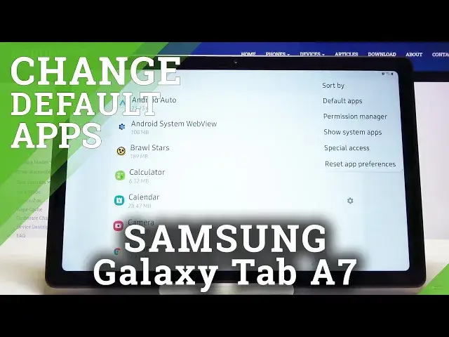'Video thumbnail for SAMSUNG Galaxy TAB A7 Default Apps - App Configuration'