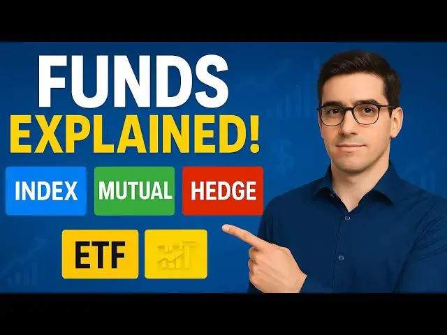 'Video thumbnail for Index Funds vs Mutual Funds vs Hedge Funds vs ETFs | What's the Best Investment in 2025?'