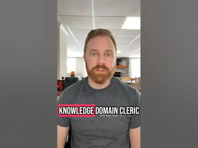 'Video thumbnail for Knowledge Domain Cleric is back in #UnearthedArcana! What do you think of the changes? #dnd #dnd5e'