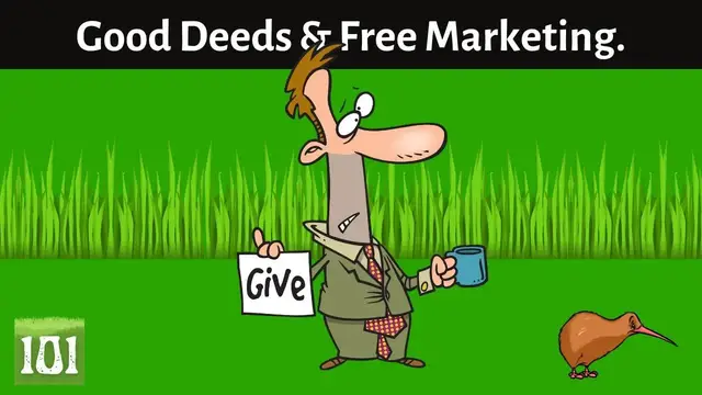 'Video thumbnail for Lawn Mowing with Philanthropic Goals Good Deeds = Free Marketing'