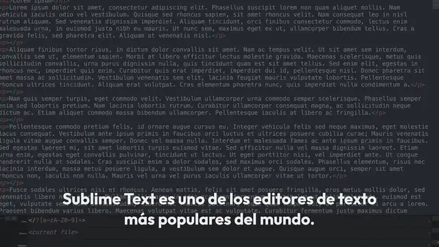 'Video thumbnail for Aprende a Usar Sublime Text: Un Repaso Rápido'