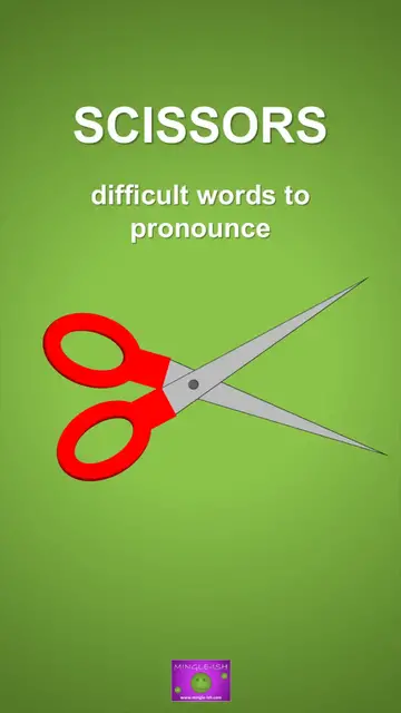 'Video thumbnail for Scissors - Difficult words to pronounce'