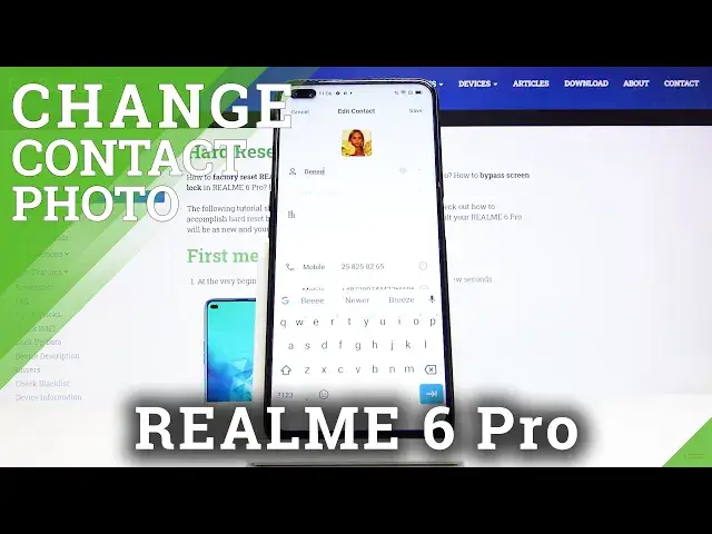 'Video thumbnail for How to Add Photo to Contact in REALME 6 Pro - Personalize Contact Profile'