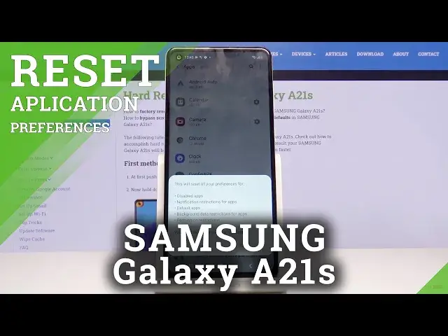 'Video thumbnail for How to Reset App Preferences in Samsung Galaxy A21s - Original Apps Settings'