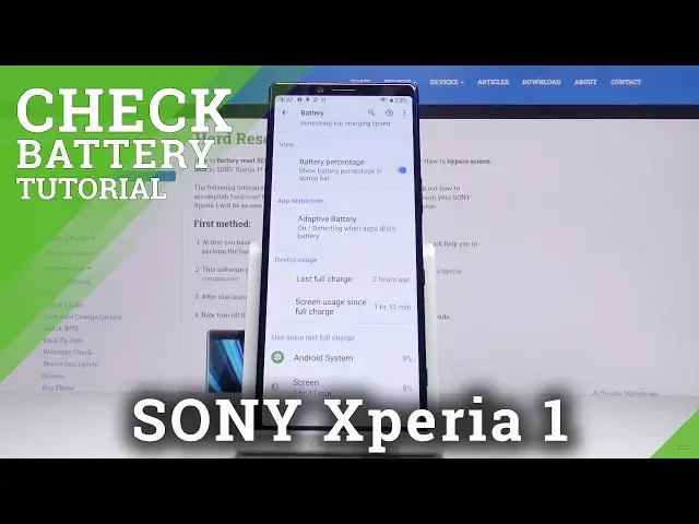 'Video thumbnail for How to Check Battery Percentage in SONY Xperia 1 – Show Battery Info'