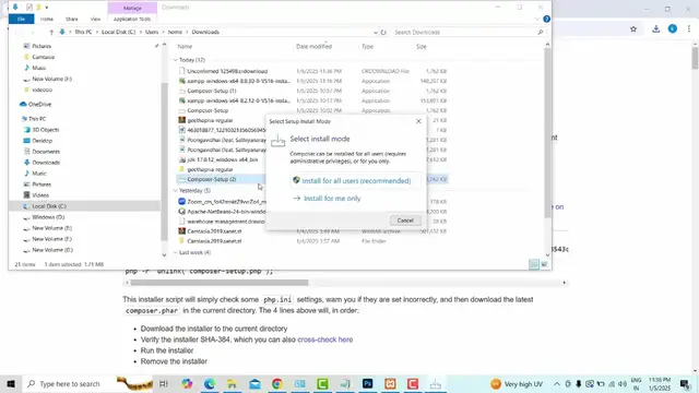 'Video thumbnail for How to Download and Install Composer on Windows 10 | Tamil'