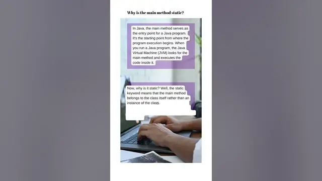 'Video thumbnail for Why is the Main Method in Java Static? Explained Simply'
