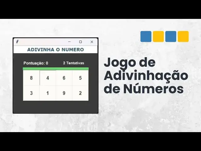 'Video thumbnail for Como criar um Jogo de Adivinhação de Números com Tkinter no Python'