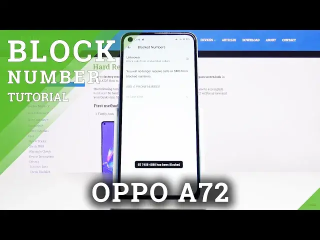 'Video thumbnail for How to Block Number in OPPO A72 – Create BlackList'