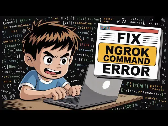 'Video thumbnail for How to fix ngrok is not recognized as an internal and external Command Error in Terminal'