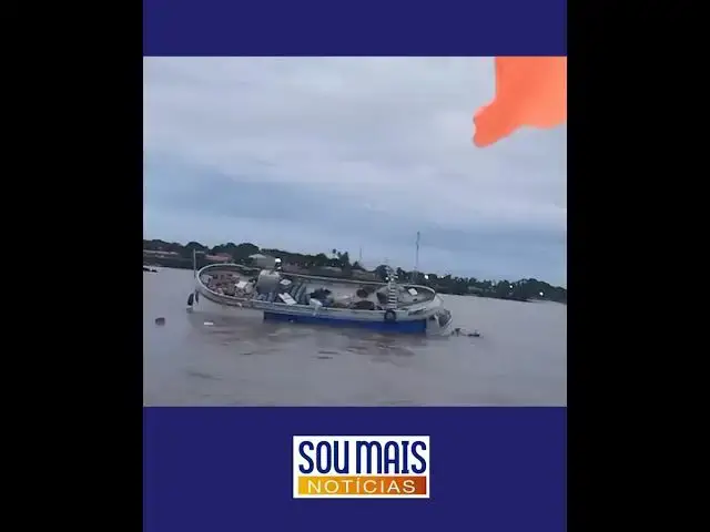 'Video thumbnail for Cerca de 60 pessoas são resgatadas após naufrágio de embarcação no Marajó'