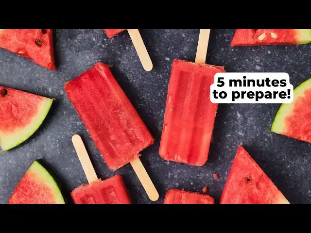 'Video thumbnail for Easy Watermelon Lime Popsicles Recipe'