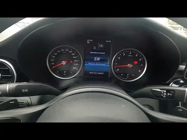 'Video thumbnail for Mercedes C Class 2019   enter navigation preview on speedometer display MP4'