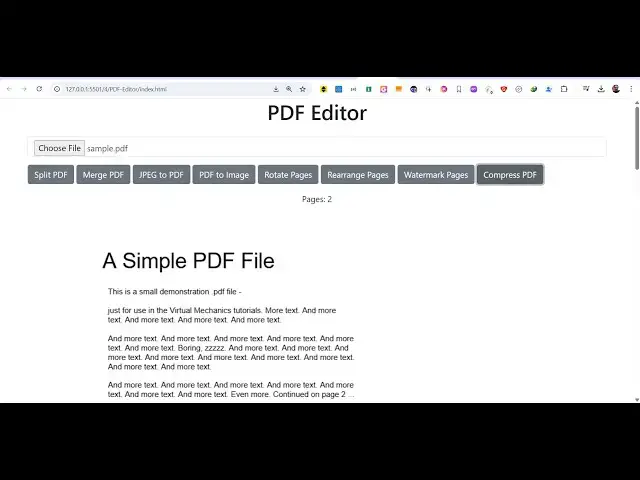 'Video thumbnail for Build a Ultimate PDF Editor to Merge,Split and Add Watermark in Browser Using PDF.js & PDF-LIB in JS'