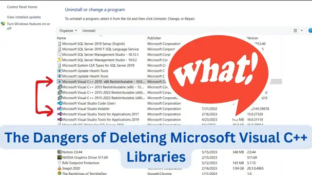 'Video thumbnail for The Dangers of Deleting Microsoft Visual C++'