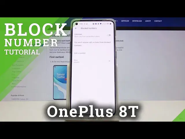 'Video thumbnail for How to Block Number in OnePlus 8T – Find Blacklist Options'