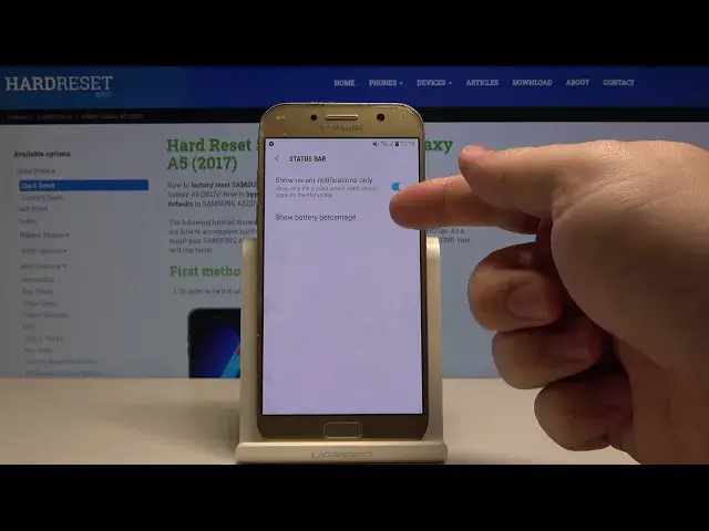 'Video thumbnail for How to Enable Battery Percentage in Samsung Galaxy A5 – Current Battery Level'