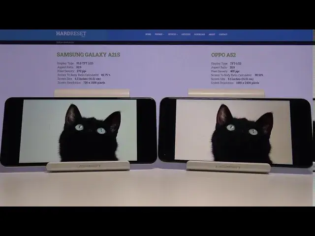 'Video thumbnail for Display Comparison SAMSUNG Galaxy A21s vs OPPO A52 – Check Differences'